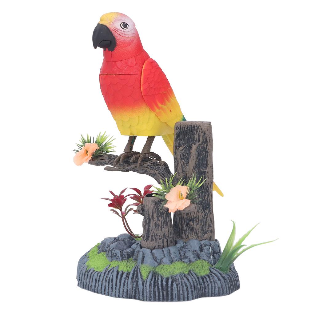Operated Control Voice Parrot Chirping Singing Fluttering Simulation Parrot Toy for Adults Children