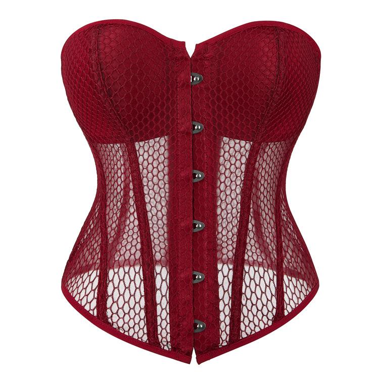JYL TS Summer Breathable Palace Shaped Top with Cup Cup Mesh