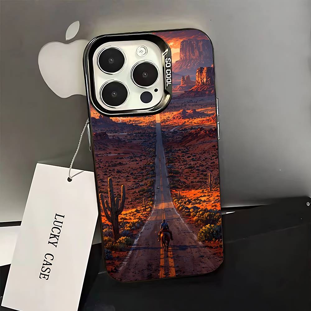 Mountains landscape Travel Phone Case For iPhone 16,15,14,13,12,11,Pro,XS,Max,Plus,Mini,SE Black Candy Matte Shockproof Cover