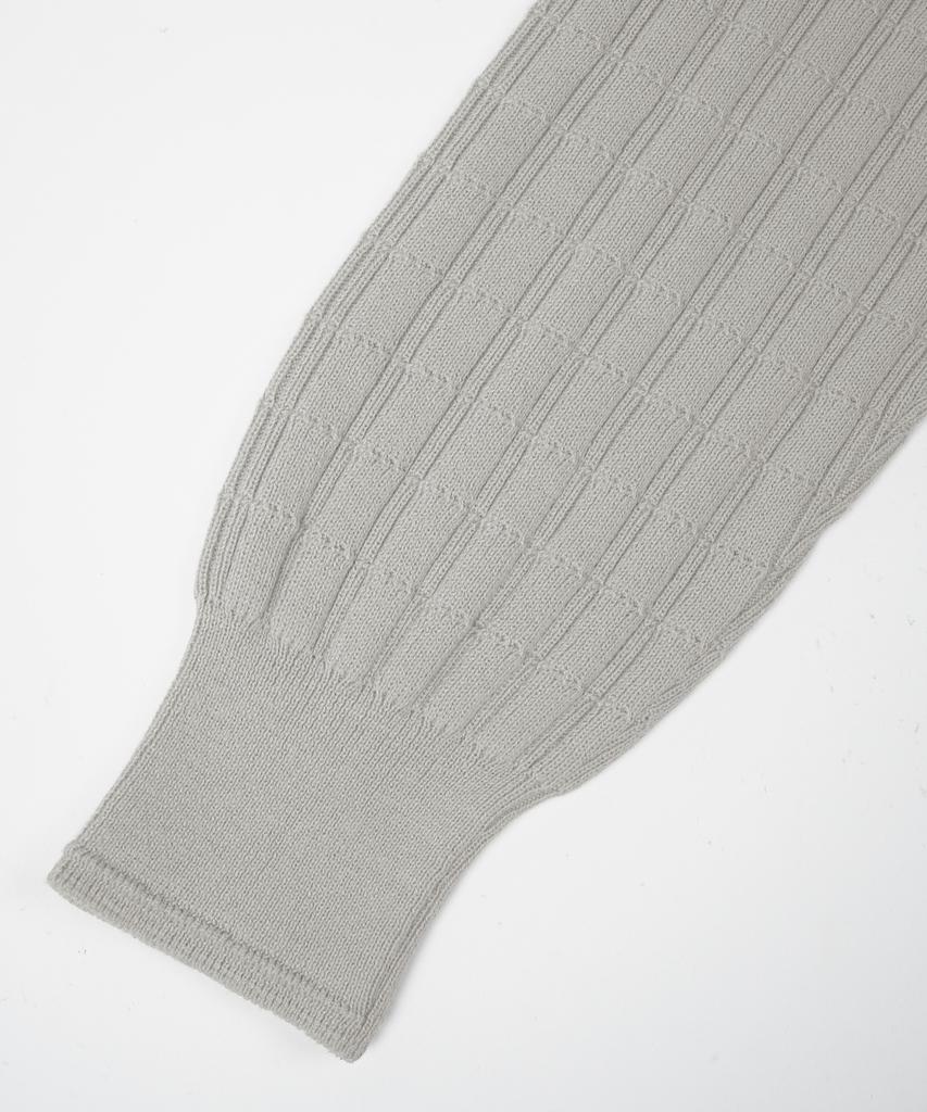 BIRBANTE Washable Cotton Square Round Knit - Ivory