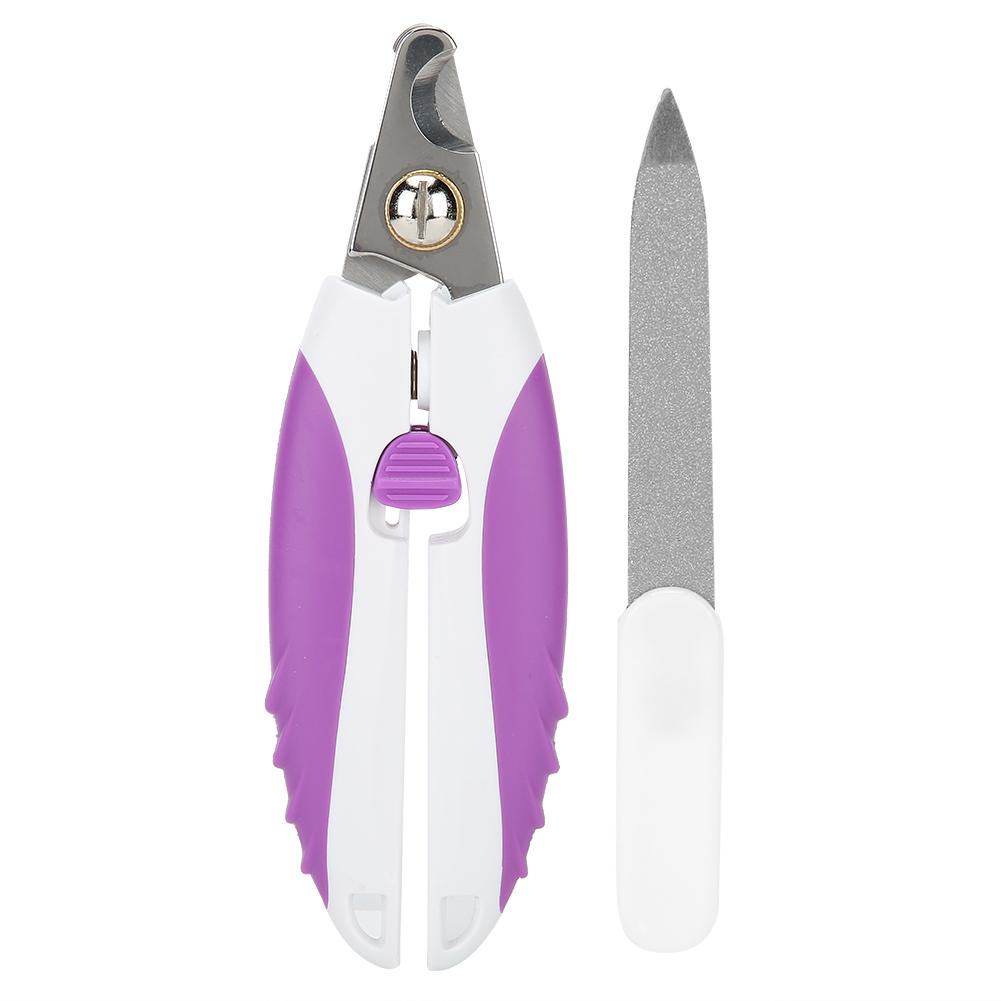 Dog Cat Stainless Steel Nail Clipper Claws Trimmer with File Pet Grooming Accessories