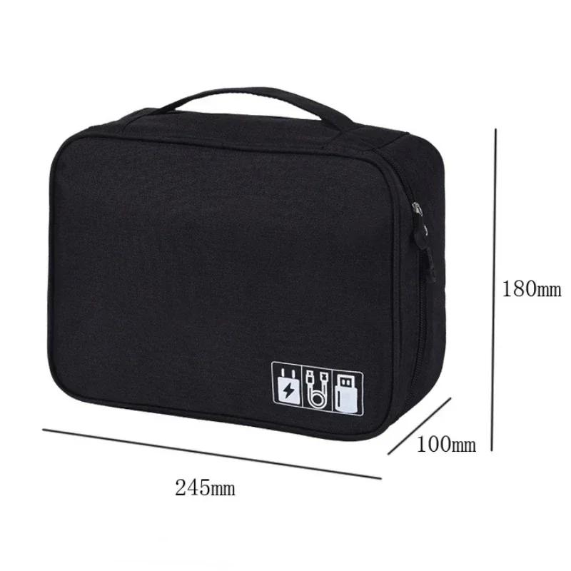 Travel Data Cable Laptop Power Bag Mobile Phone U Disk Charging Bank Storage Bag Business Trip Digital Accessories Organizer