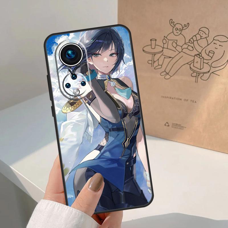 Genshin Impact Yelan For Honor Magic 8 Pro 7 6 5 Lite Case For Honor Win RT 200 400 50 70 90 X8b X9a X9b X9c X9d
