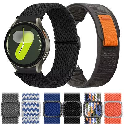 Нейлоновий ремінець для Samsung Galaxy Watch 7 Ultra 47мм 7 6 5 40/44мм М'який ремінець Watch3 45мм/Gear S3 Classic 20мм 22мм Браслет Correa