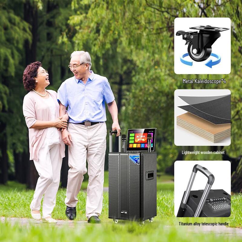 SAST All-in-One KTV Karaoke System with Trolley Speaker