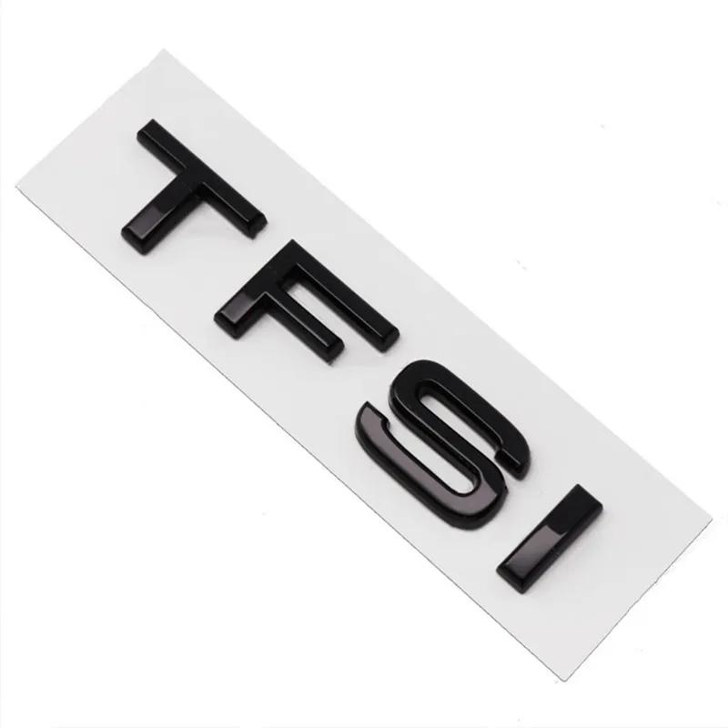 2026 3D ABS Black TFSI Logo TDI TT Car Trunk Emblem Badge For Audi A3 A4 A5 A6 A7 A8 Q2 Q3 Q5 Q7 Q8 TFSI TDI Sticker Accessories