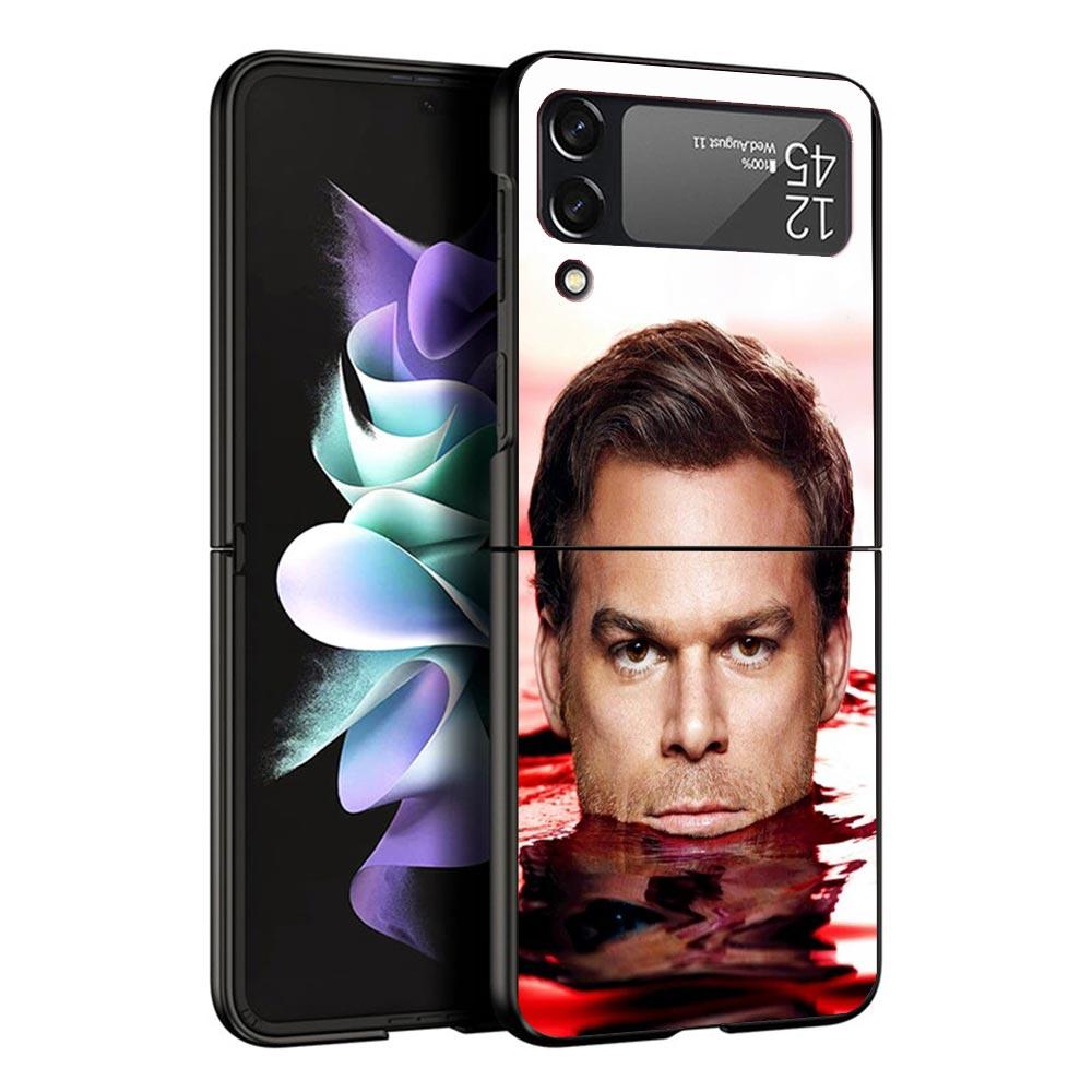 TV Show Dexter Morgan Black Phone Case For Samsung ZFlip7 ZFlip6 ZFlip5 ZFlip4 ZFlip3 5G Hard Protective Galaxy Z Flip 3 4 5 6 7
