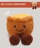 Trendy Plush Toy: Baking Egg Tart Bagel Burger Toast Doll Ornament for Kids