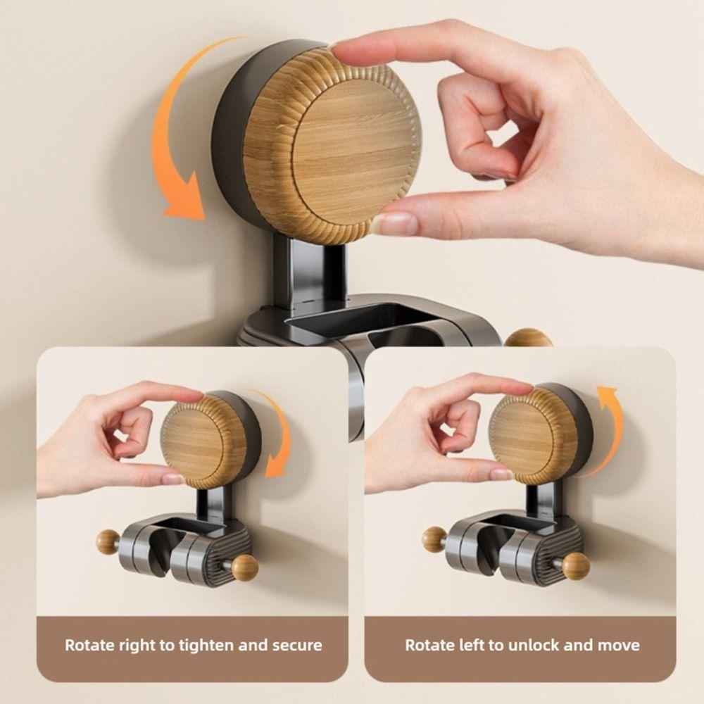 Uchwyt na słuchawkę prysznicową montowany na ścianie na przyssawkę, bez wiercenia, wspornik do spryskiwacza, łazienka, dom