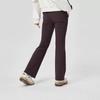 Skechers Outdoor Series Solid Color Knitted Breathable Flared Casual Pants Women bottoms Cocoa-Berry L424W009-04AV