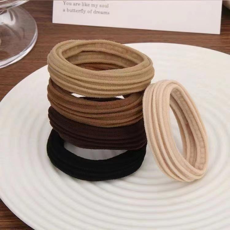 Elastici per Capelli Audaci Senza Cuciture - Elastici Resistenti in Stile Coreano per Code di Cavallo da Donna