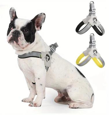 Breathable Reflective Dog Harness - Saddle Style Chest Strap Comfortable  Secure For Walking And Training