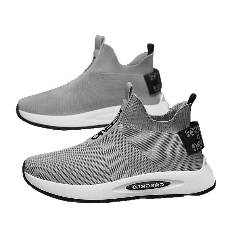 Men's New Casual Shoes Fly Woven Mesh Sports Running Breathable Comfortable Shoes