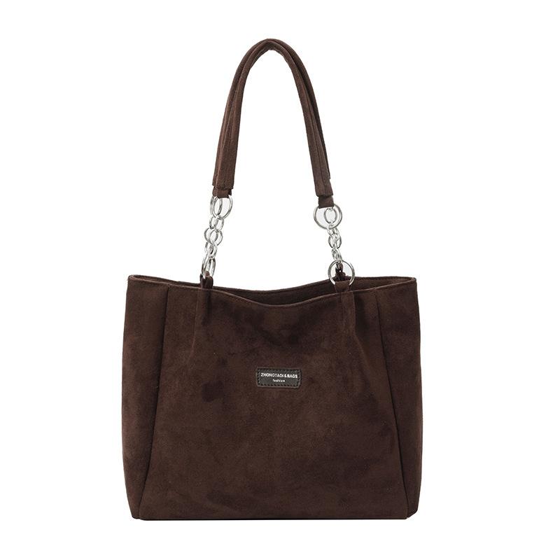 

Велика містка повсякденна сумка-тоут, Сумка через плече, Модна сумка великої місткості, Сумка для роботи під пахву кавовий