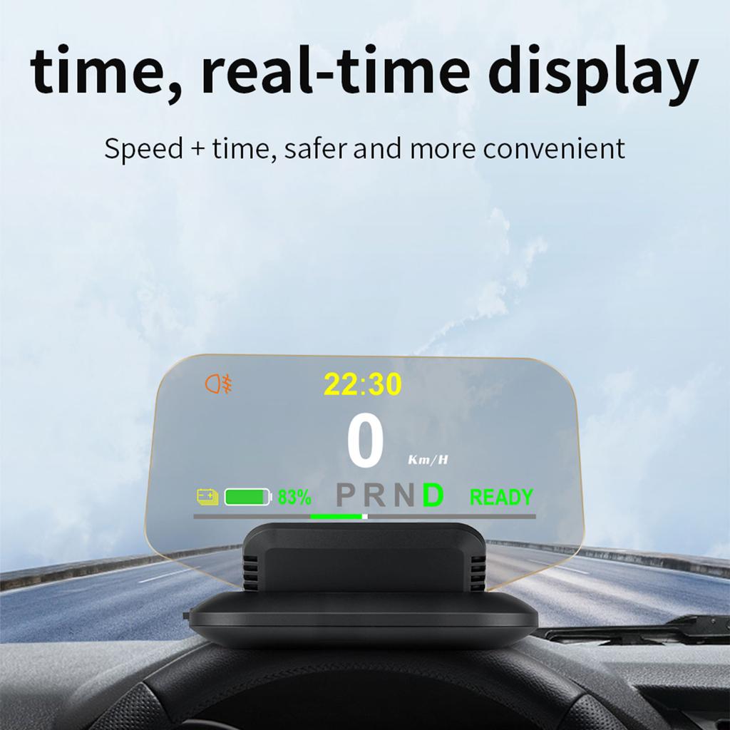 High-Definition HUD Car Head Up Display Overspeed Alarm Speedometer GPS HUD Digital Gauges Auto Fatigue Driving Reminder