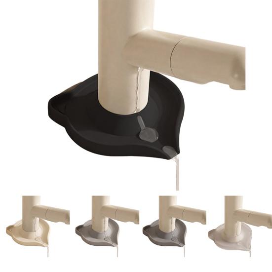 Silikonová ochrana proti stříkající vodě z kohoutku Roztomilý kreslený zachytávač kapek s odtokovým otvorem Flexibilní snadno instalovatelná podložka pod kohoutek do kuchyně koupelny