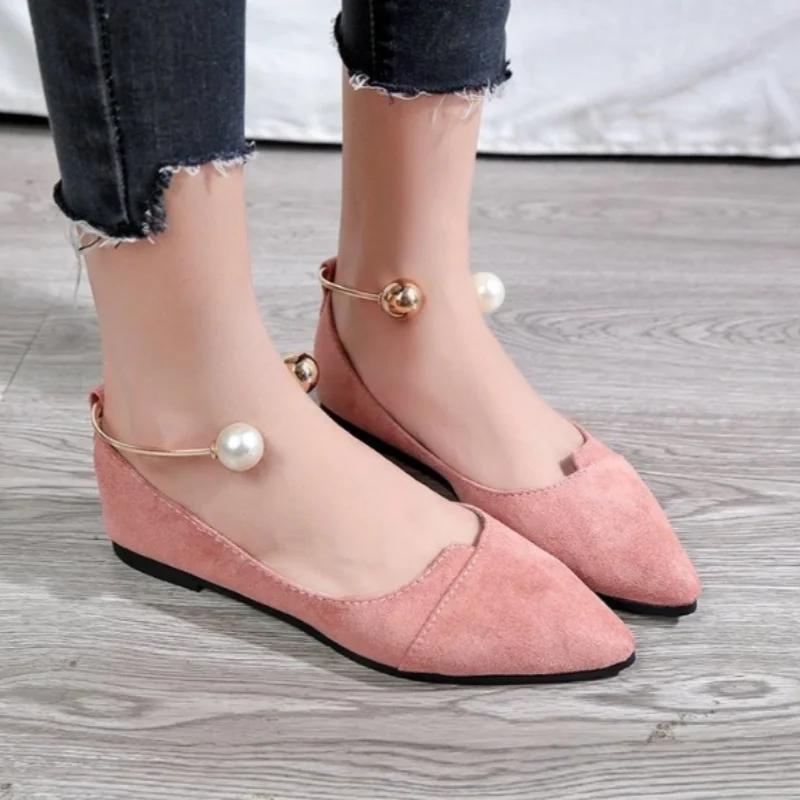 Fashion Versatile Women's Flats New 2024 Style Black Autumn Popular Shoe Trendy Comfortable Rubber Sole Shoes for Spring