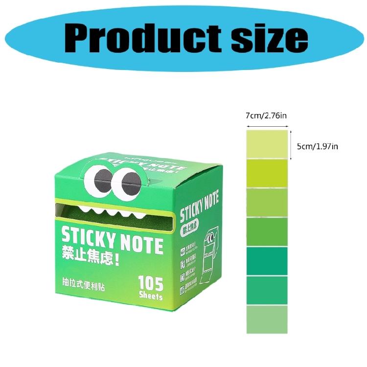 Pull Out Sticky Notes for Writing 150 Sheet Note Memo Pad Pearlescent Adhesive Note Paper for Office Suplies