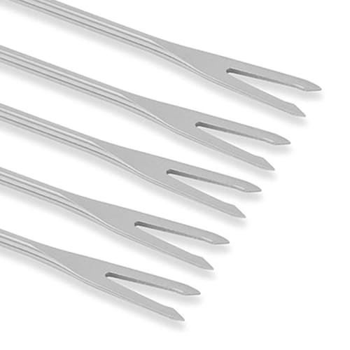 Sengin No Ya Petit Chocolat Chocolate Fondue Forks and Cheese Fondue Picks (24cm Long) with Wooden Handles, Set of 6