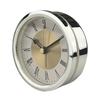 Elegant 3.5Inch Quartzs Alarm Clock Face Insert with Roman Numerals Clock Head Round Watch Insert for Craft Projects