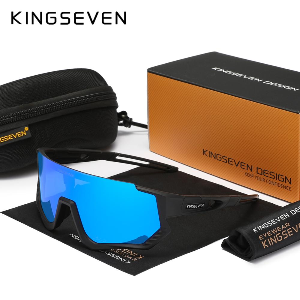 KINGSEVEN Sport Fahrradbrille Herren Damen MTB Fahrradbrille UV400 Sonnenschutz Brillen Fahrradfahren Ausrüstung