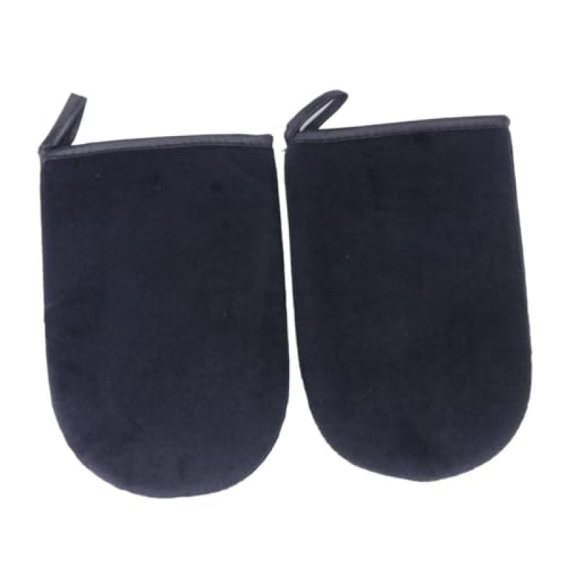 HAPINARY 4stücke Selbstbräunungs-handschuhe Selbstbräunungs-mitts Für Gleichmäßiges Auftragen Von Sonnencreme Für Natürliche Bräune Schwarz