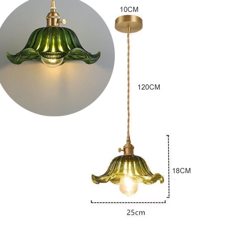 Vintage Creative Glass Metal Pendant Lights Fixture Retro Loft Style Bar Restaurant Kitchen Room Indoor Hanging Lamp Luminaire
