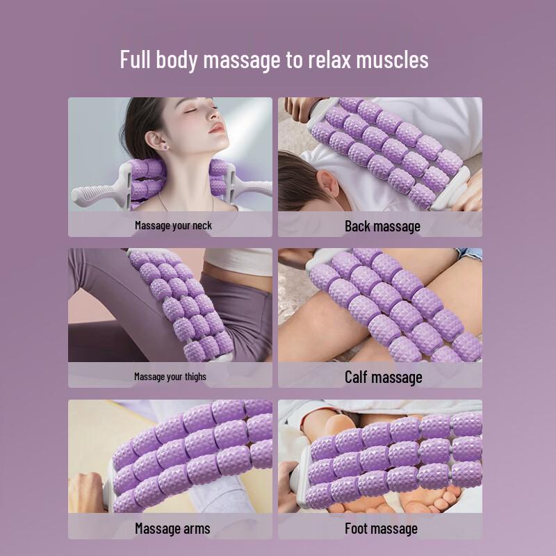 Junshi 18-Wheel Muscle Fascia Massage Roller Stick