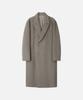Draw Fit Premier Pure Cashmere Robe Double Coat [Beigeish Grey]
