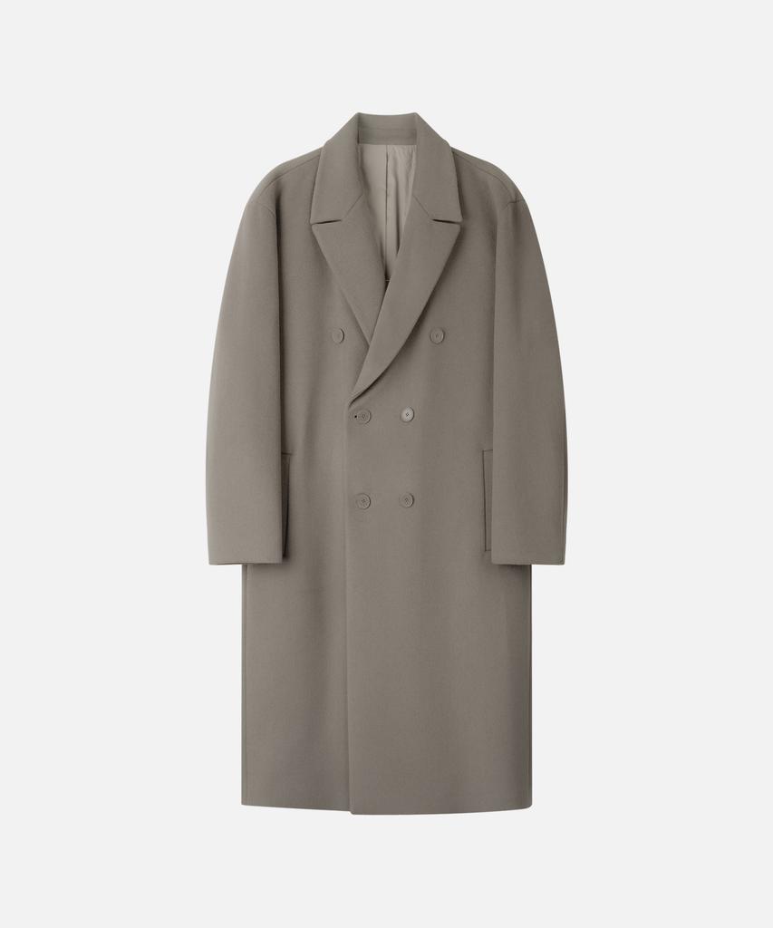 Draw Fit Premier Pure Cashmere Robe Double Coat [Beigeish Grey]