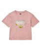 BROWNBREATH W Bb Heart Pigment Crop Tee - Indy Pink
