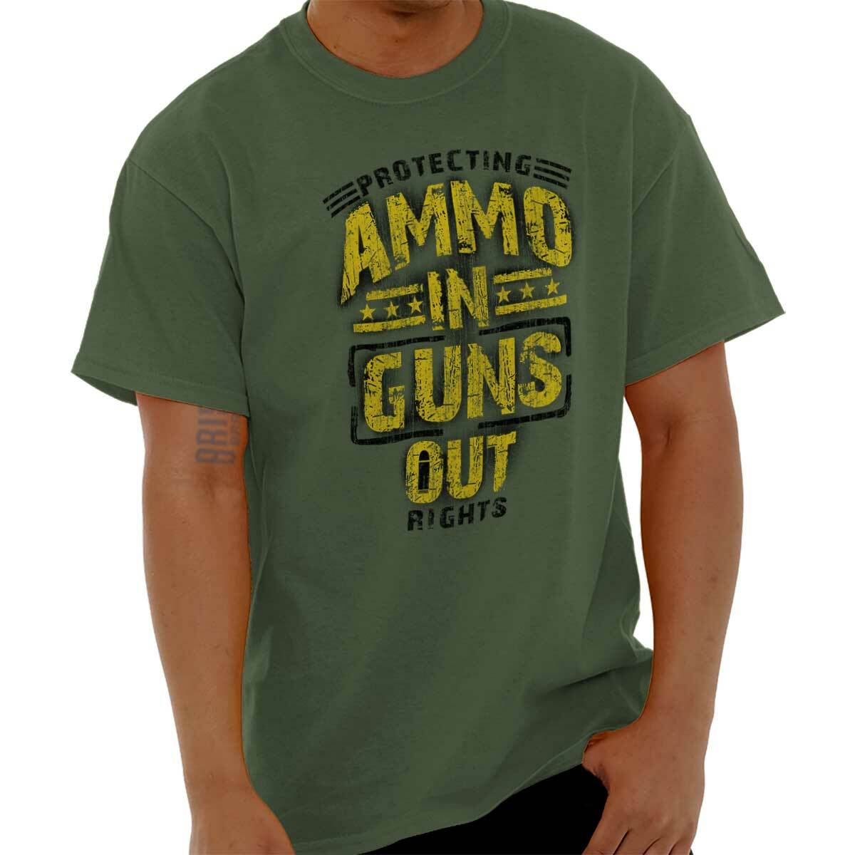 Protect 2nd Amendment Gun Rights Pro 2A Womens or Mens Crewneck T Shirt Tee S