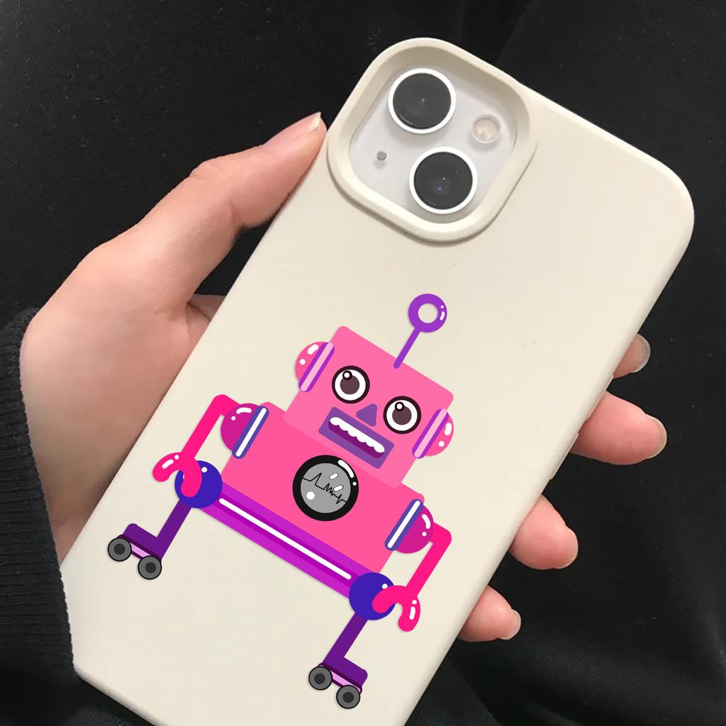 8 Cartoon Robots Make A Face Guka Sticker DIY Hand Account Small Card Mobile Phone Case Decoration Ins
