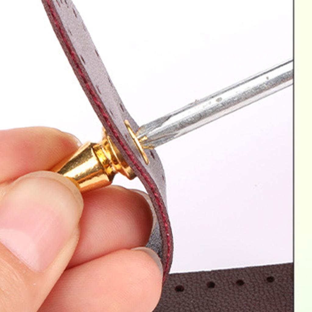 Punk Rock Clothing Studs Sturdy Alloy Rivets for Handmade Bags Shoes and Accessories Easy Installation