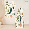 Women Plus Size Round Neck Three Quarter Sleeve Printed Flared Top Flared Pants Two Piece Set