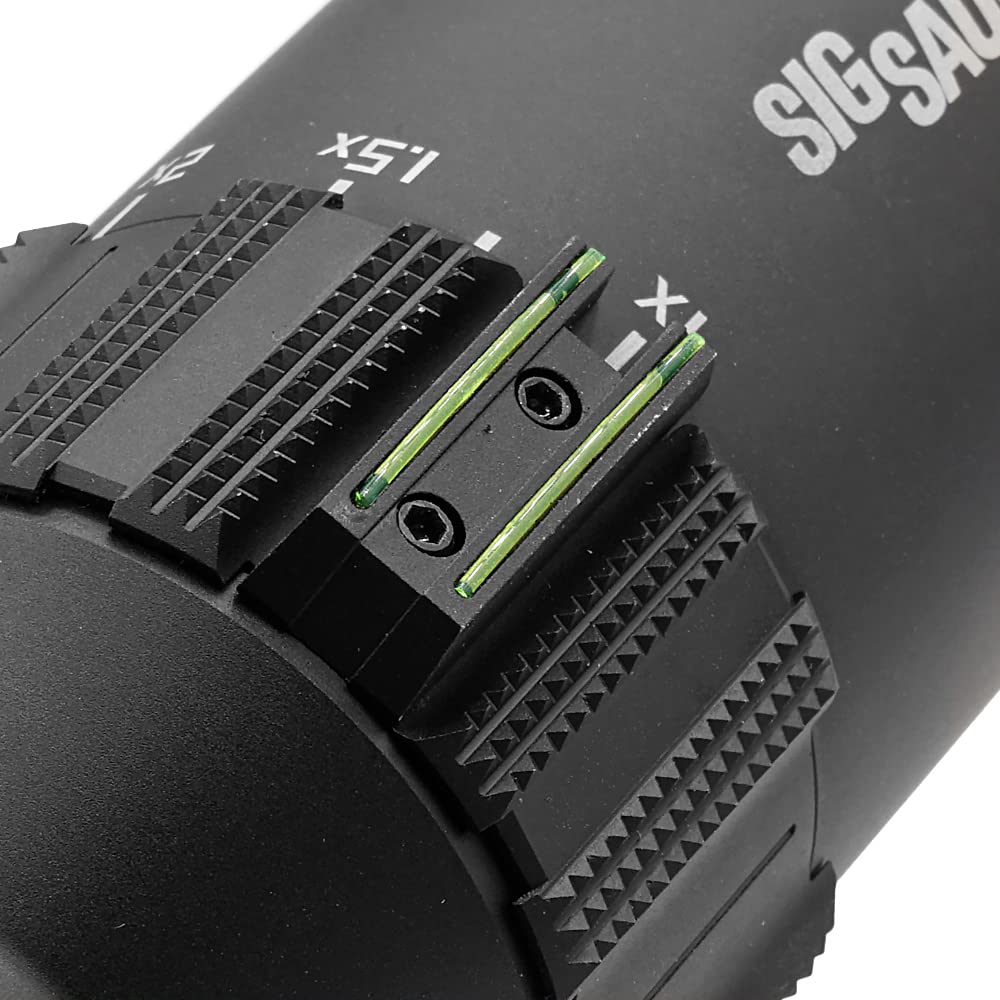 Evolution Gear SIG TANGO 6T DVO 1-6X24mm LPVO Replica Short Scope for Real Guns, FFP, 6x Magnification, Super Zoom, IPX-7 Waterproof, Black