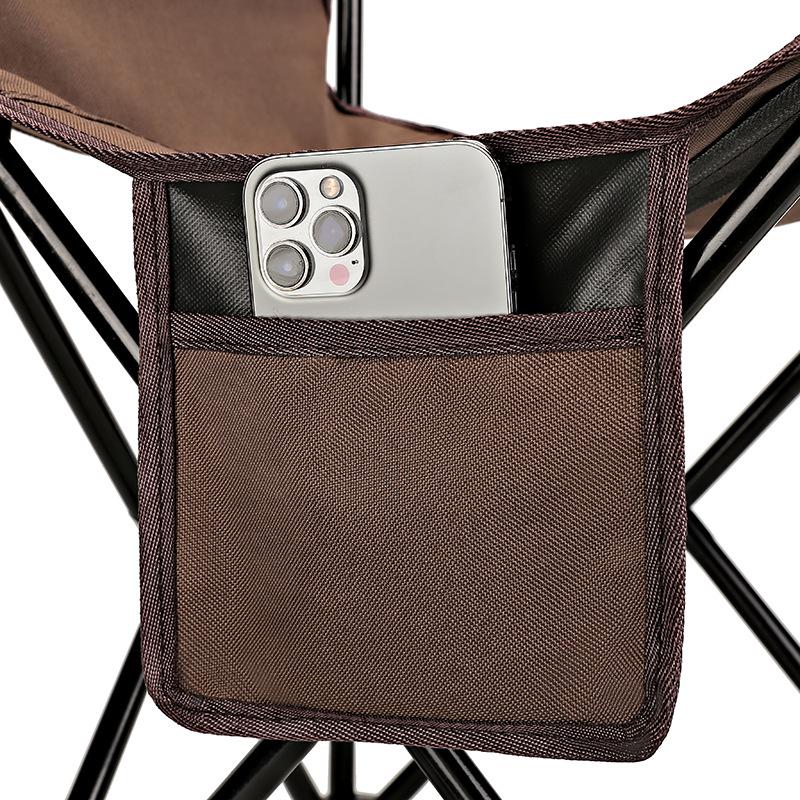 Portable Outdoor Folding Chair - Ideal for Camping, Fishing, Beach, and BBQs with Durable Oxford Cloth Seat