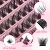 Thick Natural 120 Tufts False Eyelashes Set 8-16Mmdiy Segmented Single Tufts Curled Eyelashes