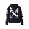 Off-White Oil Painting Arrow Print Design Fashion Light Luxury Trendy Versatile Zipper Hoodie Unisex Hoodies OFFSWGARC097P