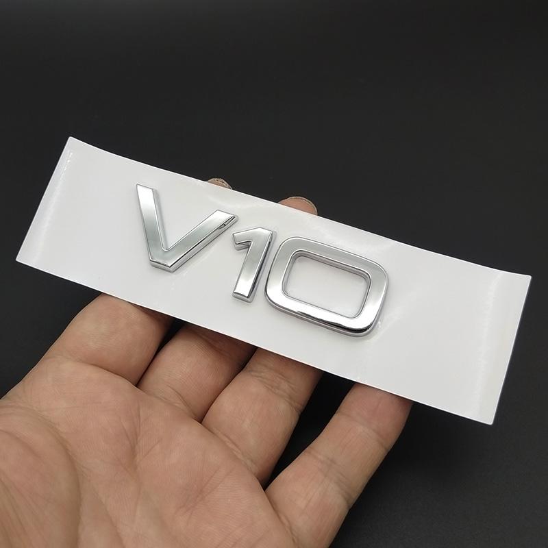 3D ABS Chromowany Czarny Logo V6T V8T V10 W12 Emblemat Litery Odznaka Naklejka Samochodowa Do Audi A6 A7 S4 S5 S6 S7 Q7 A8 R8 SQ5 TT Akcesoria