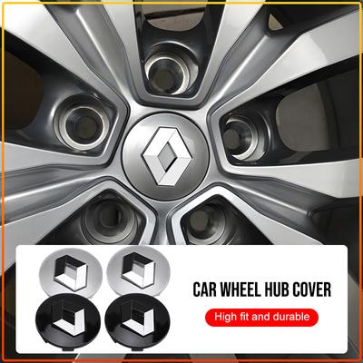 4 Stück 56MM Auto-Emblem-Abzeichen Radnabenkappen Abdeckungen Auto-Felgenabdeckung für Dacia Megane 2 3 4 Twingo Clio Talisman Captur Trafic