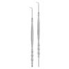2pcs Eyelash Lift Tool Bamboo Joint Shape Handle Double Head Lash Perm Tool with Comb for Perming Eyelashes