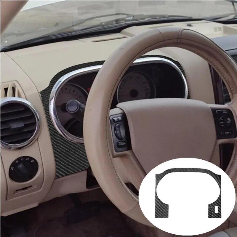 Car Interior Decoration Carbon Fiber Sticker For Ford Explorer Sporttrac Mercury Mountaineer 2008 2009 2010