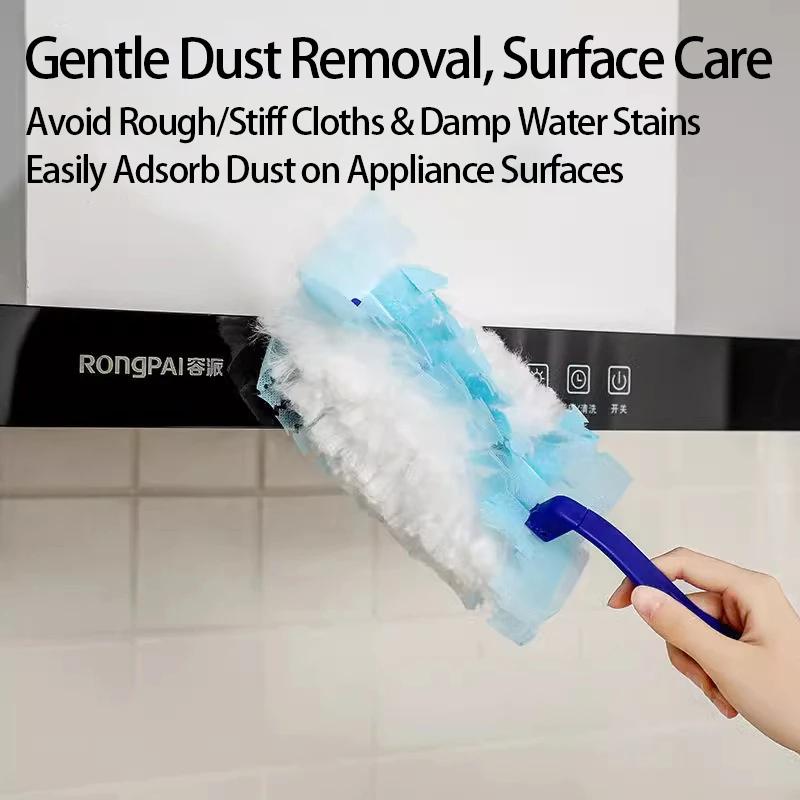 10/40pcs Disposable Microfiber Duster Heads Home Office Blinds Surface Cleaning Tool CCD002