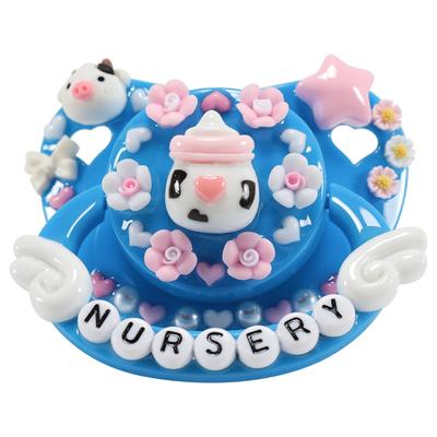 CutiePlusU Adult Pacifier Large Size DIY Handmade Baby Bottle Dark Blue - -