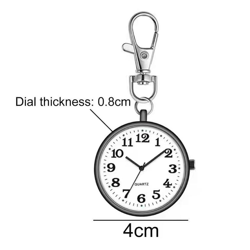 Pocket Watch Keychain Remote Control Clock Student Doctor Medical Vintage Watch