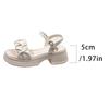 Fashion Pleated Thick Bottom Non Slip Beach Shoes Woman Plus Size Ankle Strap High Heel Sandals Comfort Light Chunky Platform Sandals