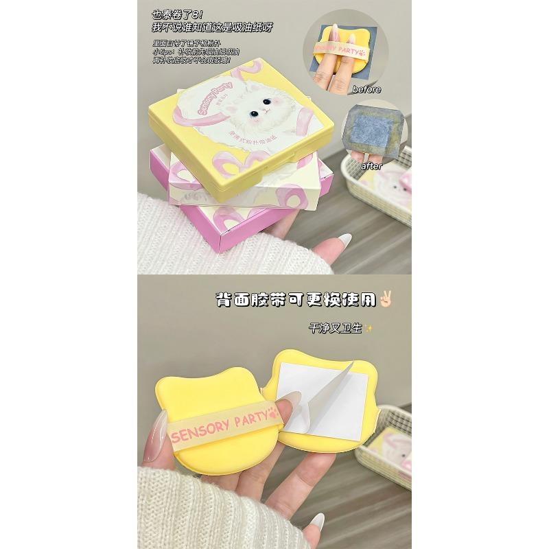 Portable Blotting Paper With Mirror Cute Oil Control For Summer Oily Skin