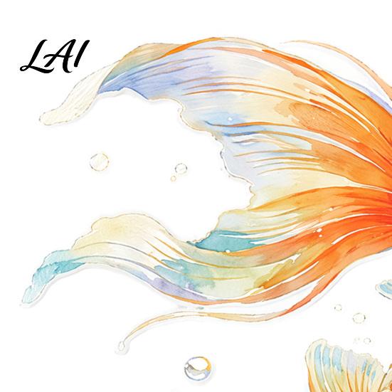 Self-Adhesive Toilet Lid Decals Watercolor Goldfish Seat Sticker & Water Plants Tank Stickers PVC Waterproof Bathtub Decal for Bathroom Decor