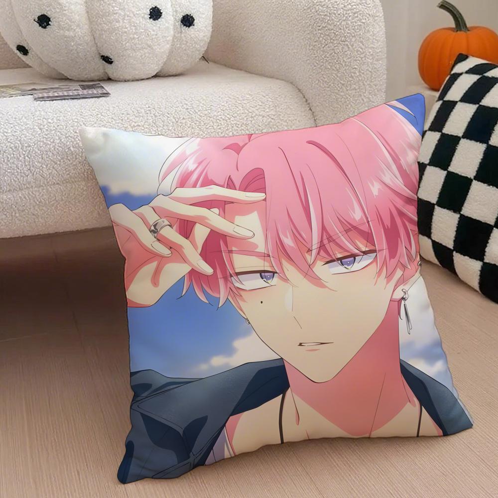 Casual Fashion Cute TTamons BSide Anime Cushion Cover Linen Pillow Case Soft Breathable Protective Couch Room Decoration